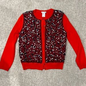 Oscar de la Renta sequin cardigan